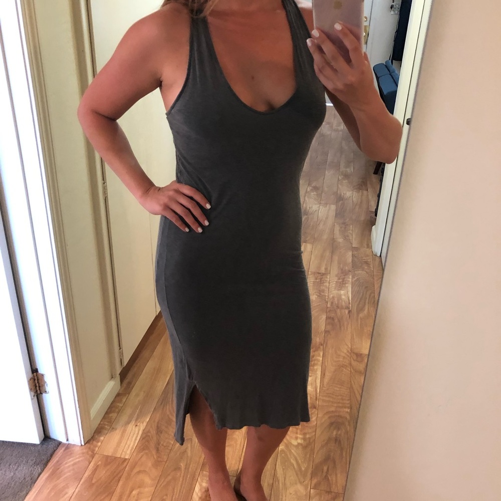 STATESIDE Gray Tank Top Dress